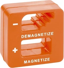 Demagnetizer and Magnetizer - Orange - for Screwdrivers Tips, and Bits
