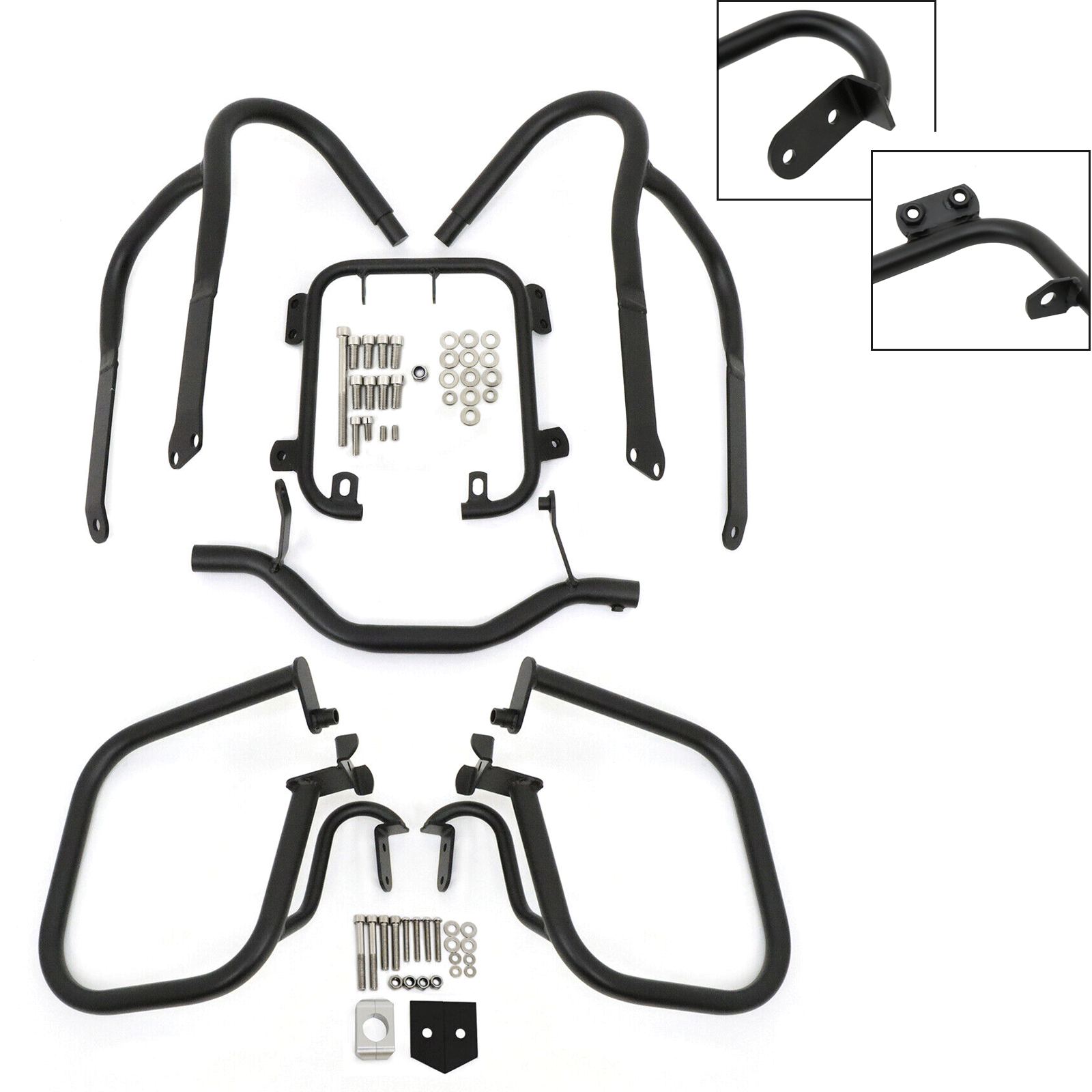 Front & Rear Engine Highway Crash Bars Protection Guard For BMW R1200RT