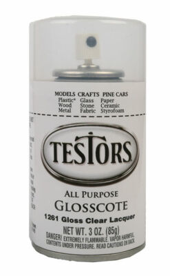 Testors Glosscote Clear Finish 3oz 88.7mL Spray Can 1261T