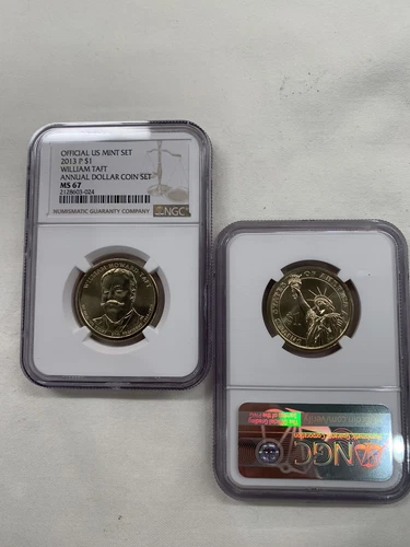 2013 P $1 WILLIAM TAFT PRESIDENTIAL DOLLAR NGC MS67 FROM ANNUAL DOLLAR SET