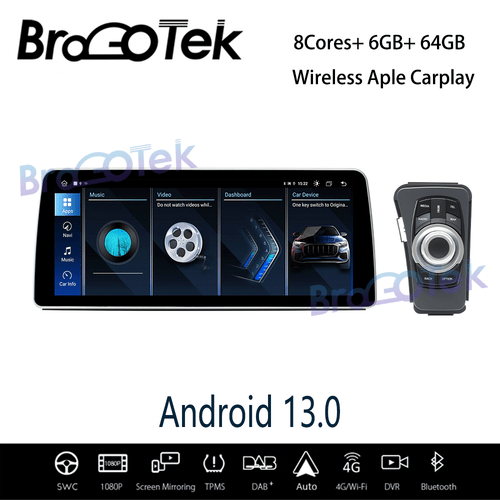 12.3" 8-Kern 64GB CarPlay Android Autoradio GPS Sat Navi für BMW 5er F10 F11 - Bild 9 von 16