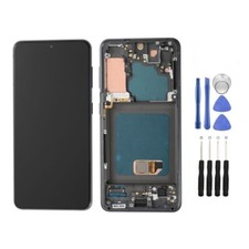 For Samsung Galaxy S21 5G G991U OLED Display LCD Touch Screen Digitizer Frame