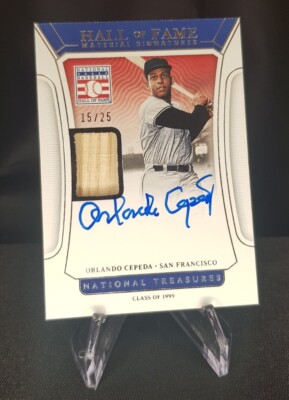 Panini 2022 National Treasures Orlando Cepeda Hall of Fame Signatures Giants /25