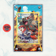 Pokémon Teca Magnetica Acrilico Extended Art - Arcanine LOR TG08 | Display Case
