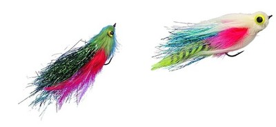 Set dd 2 Stück Jenzi RaubfischStreamer mit Auge von Jenzi ca. 17cm, 6/0 Haken...