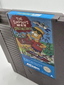 THE SIMPSONS BART VS THE SPACE MUTANTS  NES Cartridge