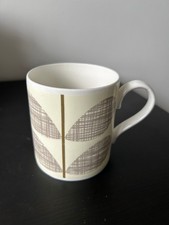 Orla Kiely Scribble Stem Mug / Grey, Olive and Cream