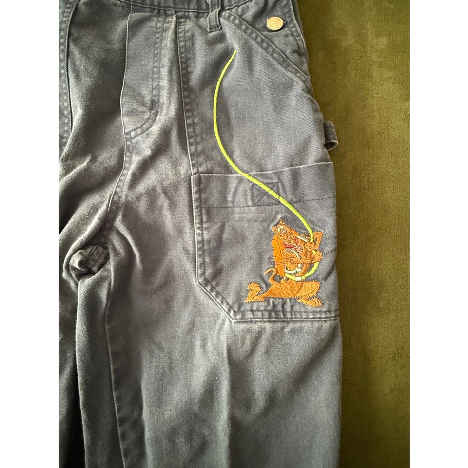 Mono vintage Y2K años 90 Scooby Doo dibujos animados niños bordado perro azul talla 6 Foto 3 de 4