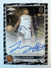 2023 Topps Chrome OTE Trey Parker Autographed RC Black Wave Refractor  8/10