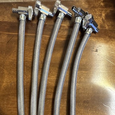 BrassCraft Polished Chrome Angle Valve Supply Lines 20 in Stainless Steel 4 Pack