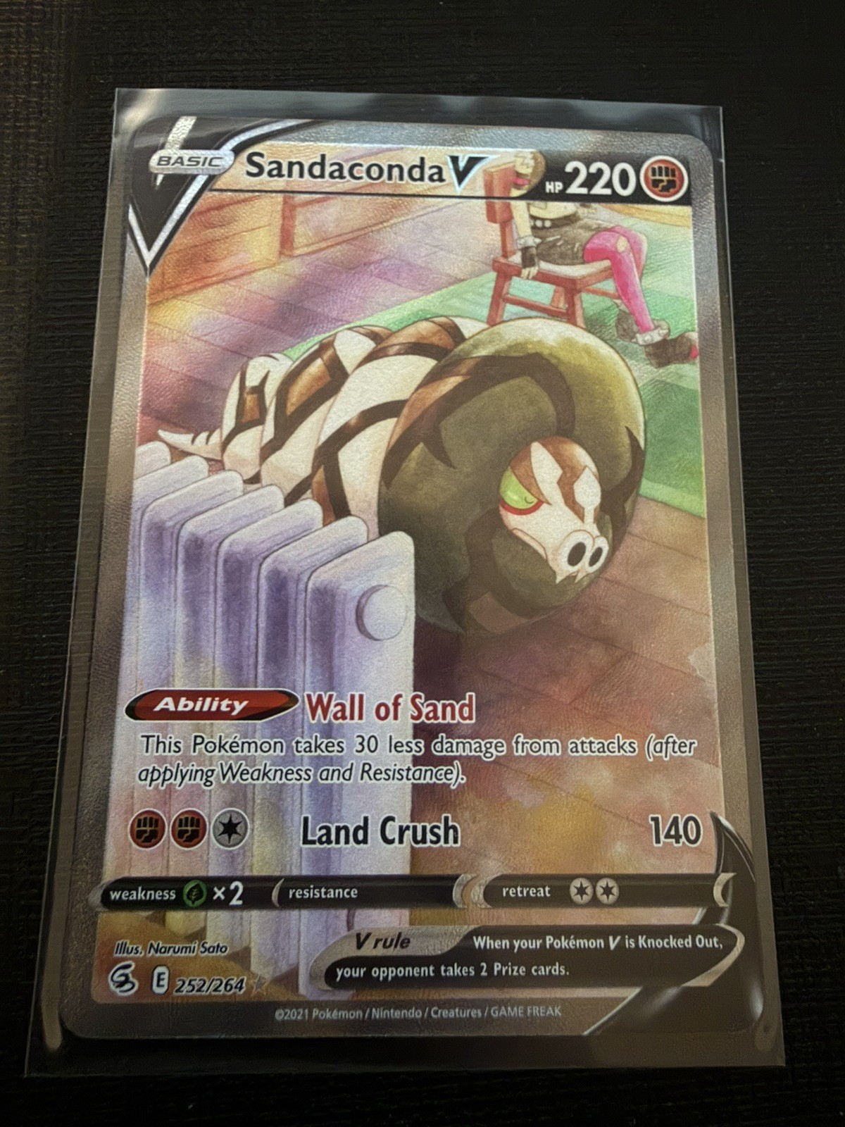 Sandaconda V 252/264 Fusion Strike Rare Ultra NM