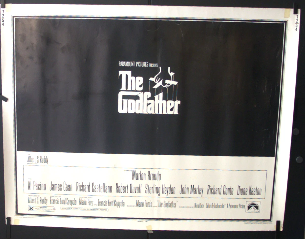 Godfather Movie Poster Indiana Movie Memorabilia Original US