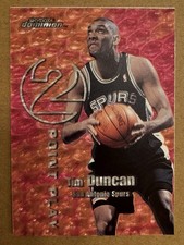 1999-00 Skybox Dominion 2 Point Play WARP TEK #3 Tim Duncan/Kevin Garnett