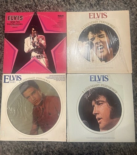 Elvis Presley Vinyl Records Collection - A Legendary Performer Vol. 1-3 Lot