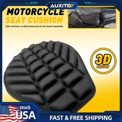 Motorcycle Cover Seat Gel Cushion Pressure AirPad Relief Shock-Absorbing Comfort
