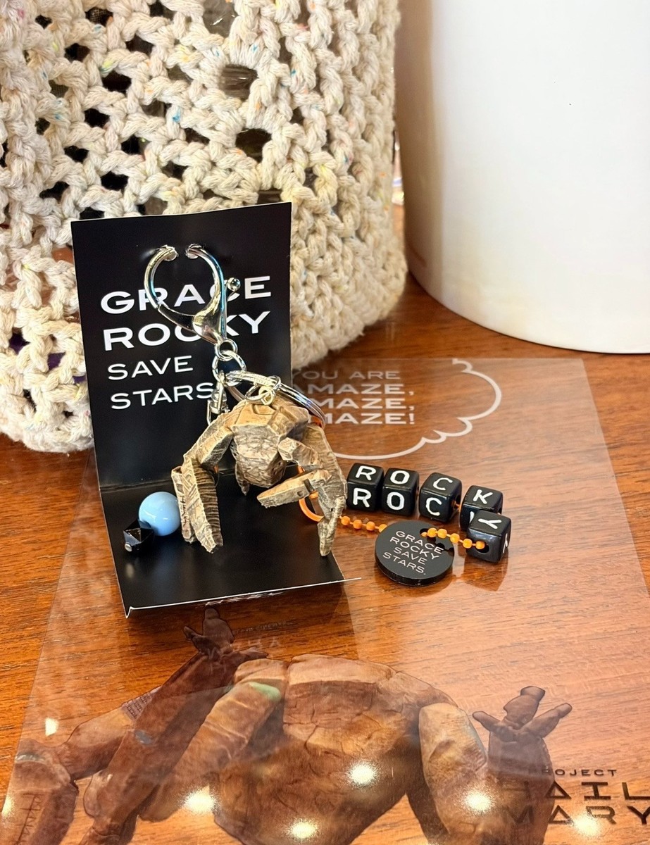 Official Re-release Project Hail Mary Rocky Keychain Keyring
