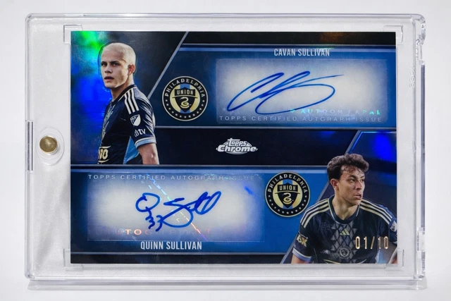 2025 Topps MLS Chrome Cavan Sullivan Quinn Sullivan Black Dual Autograph /10 🔥
