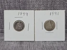 1849 1891 Seated Liberty Half Dimes Silver
