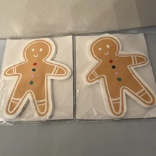 2 Packs of Spritz Gingerbread Man Shaped 2-ply Napkins - 40 Napkins Total - NEW!