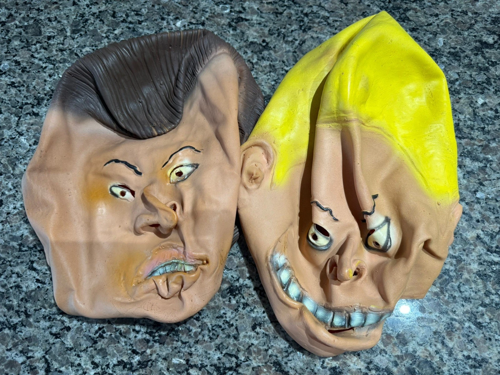 Vintage 1993 Beavis AND Butthead Head Rubber Masks