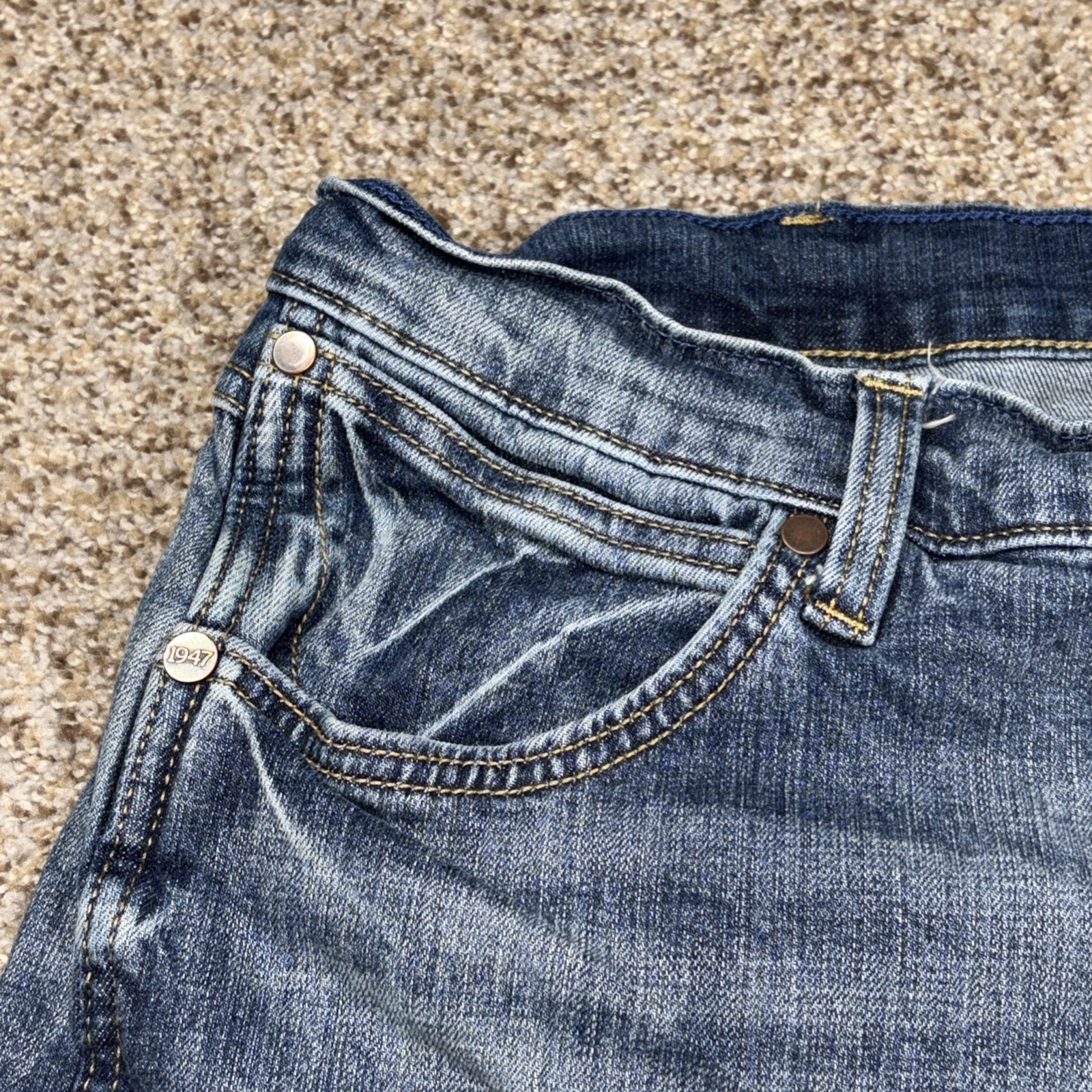 Wrangler Retro Jeans Men's 38x32 Blue Slim Boot Stretch Cowboy Fits 37 X 30 - View 3