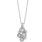 Brighton Constella Cluster Silver Crystal Pendant Necklace STYLE JM7668 $78 NWT