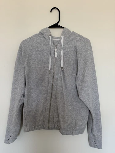 UNDERCOVER Felpa con cappuccio e zip intera Victoria's Secret Sport taglia S grigia