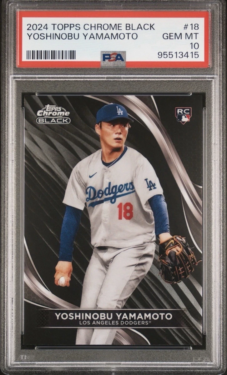 2024 Topps Chrome Black - Yoshinobu Yamamoto #18 for sale | eBay