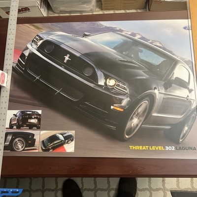 2012 Ford Mustang Boss 302 24  x 36  Dual-sided Laguna Seca Promo Poster Dealer