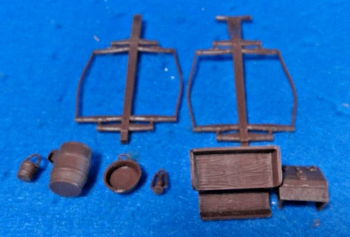 Classic Toy Soldiers/Marx Reissue Double Wagon Hitch w/ Accessories (54MM) 8 Pcs