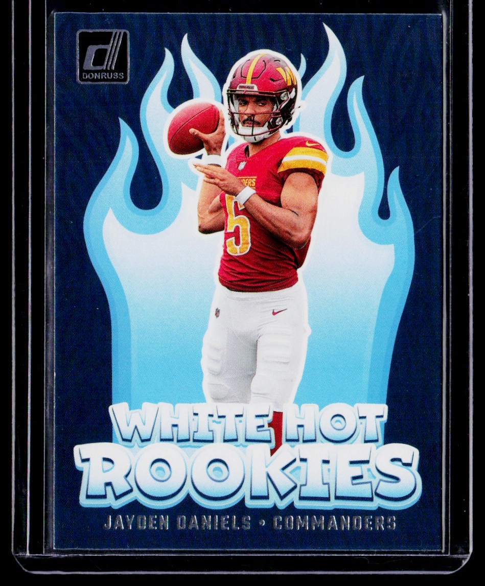 Jayden Daniels 2024 Donruss - White Hot Rookies #WH8 Washington Commanders