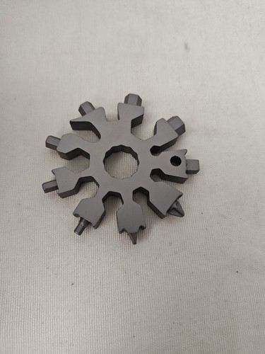 Neu Multitool 18 in 1 Schneeflocke Multitool silber mit Staubbeutel Geschenkidee Hubby - Bild 8 von 10