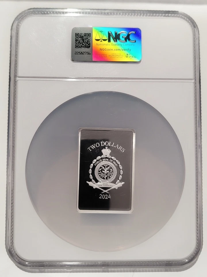 1 oz 999 Silver Disney Trading Coins 2024 Niue $2 Peter Pan PF70 Ultra Cameo NGC - Image 2 of 4