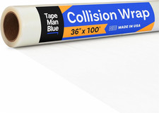 Crash Wrap 36 Inch X 100 Feet Clear Collision Wrap For Damaged Vehicles Car Crash Wrap 36 Inch X 100 Feet Clear Collision Wrap For Damaged Vehicles Car