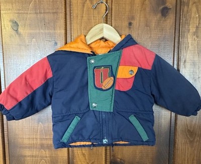 Vintage Winning Team Colorblock Hooded Puffer Jacket 18 Months