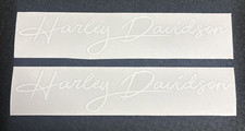 Reproductions d'autocollants Harley-Davidson - autocollants blancs en vinyle ...