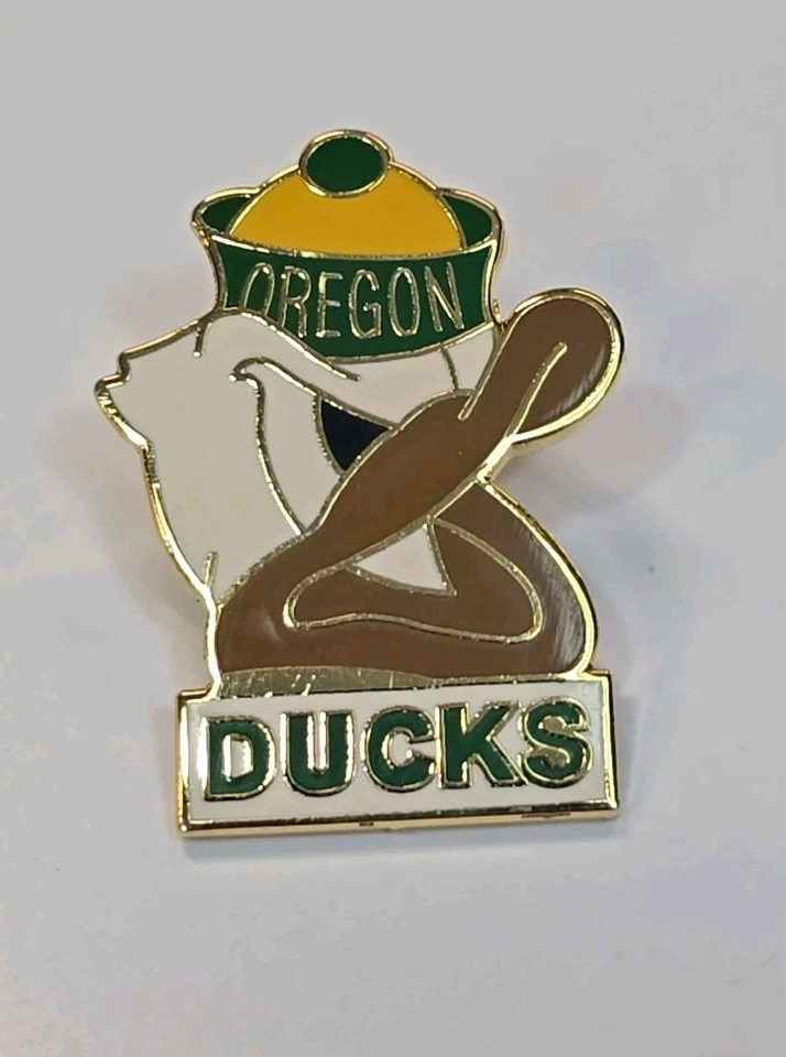 Pin de solapa de patos de Oregón Universidad de Oregon Eugene Donald Duck cara enojada Foto 2 de 4