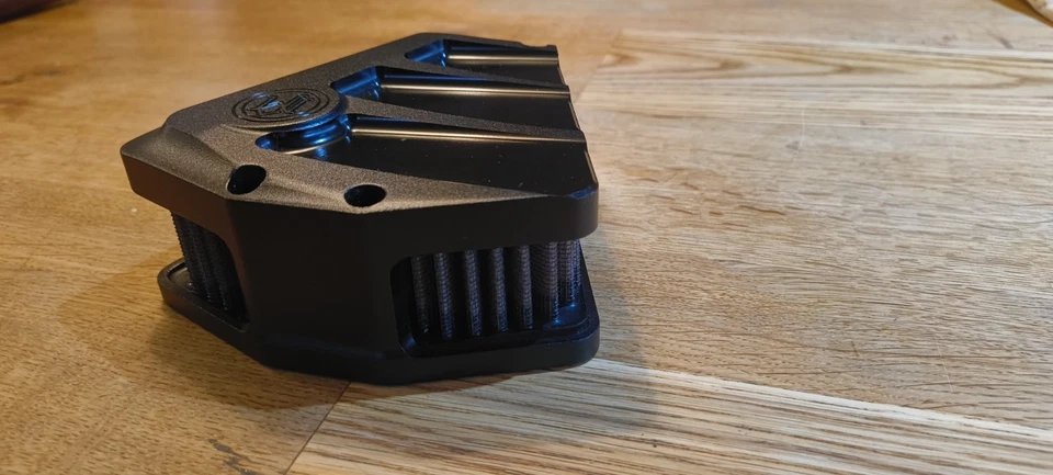 Performance Machine Moto Motorcycle Motorbike Scallop Air Cleaner Black Ops - Image 4 of 4