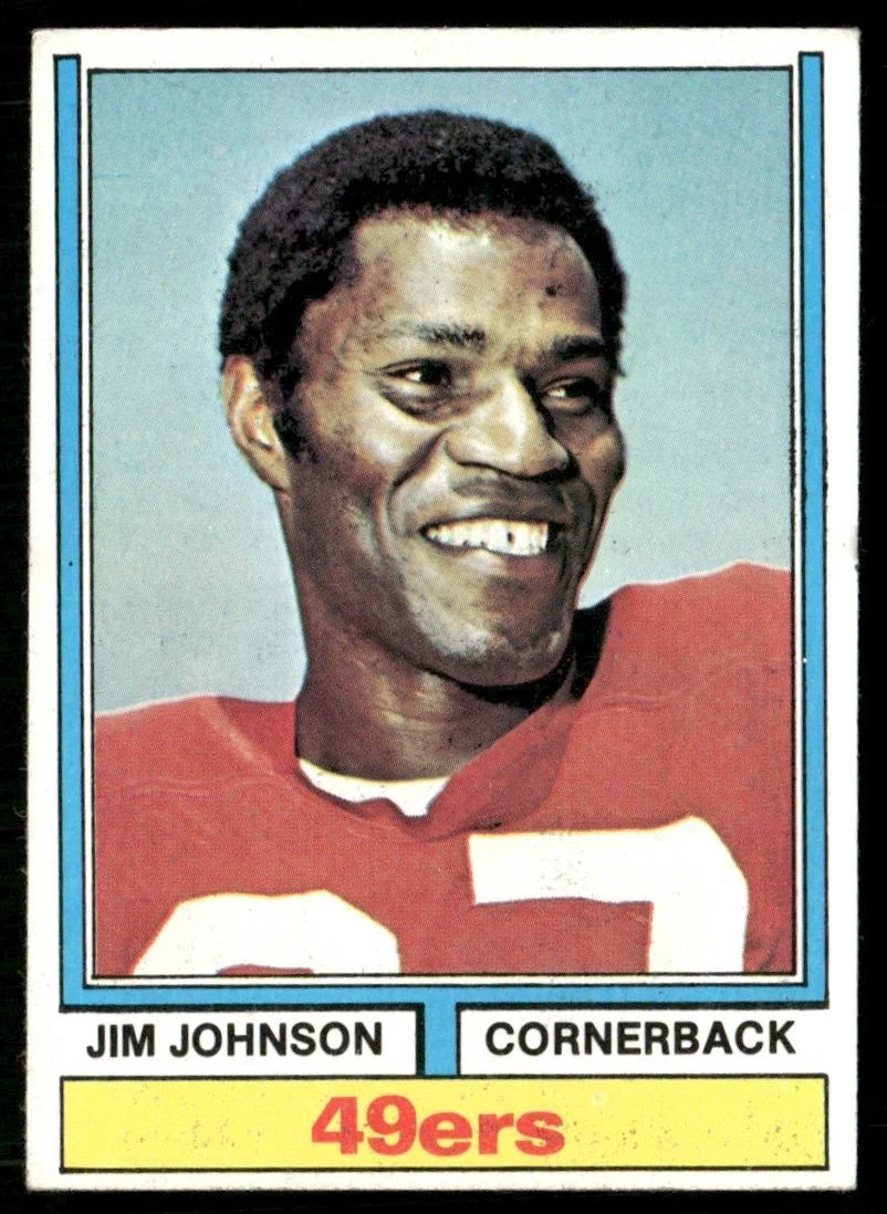 1974 Topps Jim Johnson San Francisco 49ers #430 *Low Grade* *B*