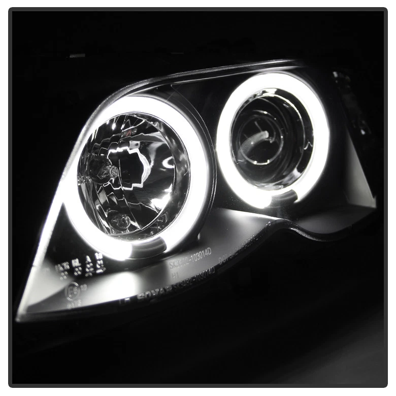 Blk 1999-2001 BMW E46 3-Series Sedan 323i 328i 330 LED Halo Projector Headlights - Image 3 of 4