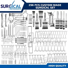 296 Pcs Custom Made Surgical Instruments Set German Grade