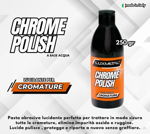 Kit Lucidatura Alluminium + Chrome Polish Lucidante 250gr Pasta abrasiva lucida - Foto 3 di 6