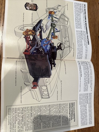 1974 PLYMOUTH FURY DEALER SALES LITERATURE BROCHURE NOS MOPAR - Picture 5 of 8