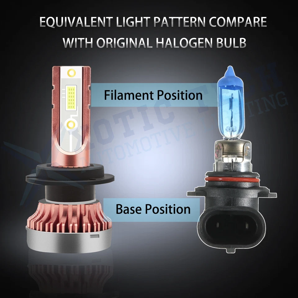 Faróis de LED H7 8000K lâmpadas DRL de feixe alto para Hyundai Elantra Veloster Genesis - Imagem 4 de 4