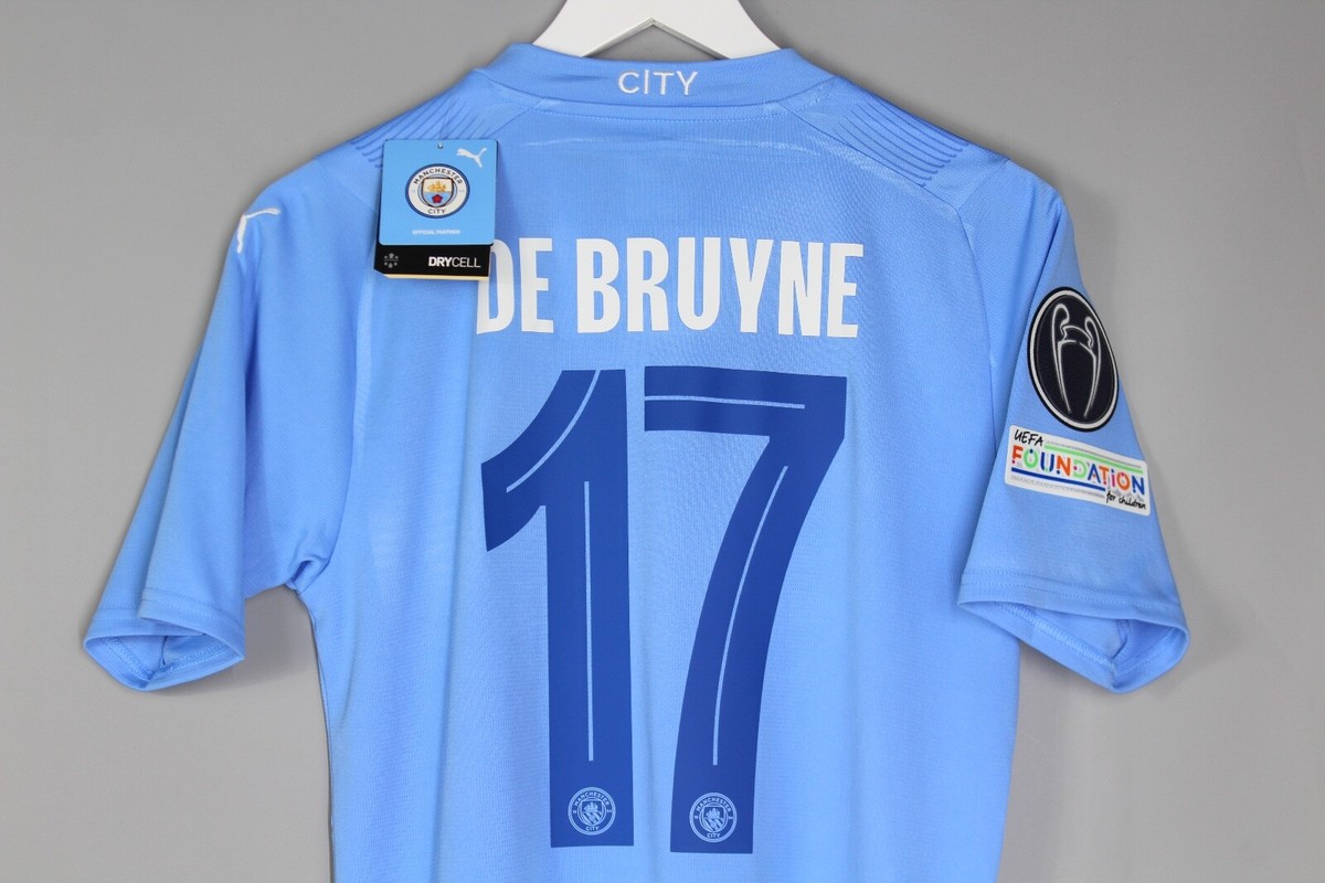 Manchester city DE BRUYNE 17番 サッカーユニフォーム Puma Man City Home De Bruyne 17 Jersey 2024-2025 (Premier
