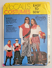 McCalls Sew Pattern 7347 ADULTS Pirate  Sea Wench Costume Chest 34-36 UNCUT