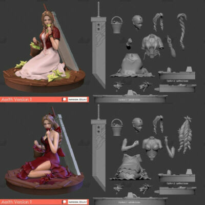 Fina Fantasy Alice 3D Unpainted Figure Model GK Blank Kit 1/6th 21cm New Stock