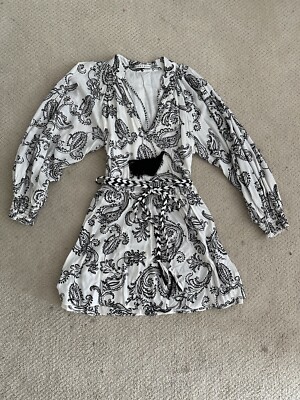 Alice and Olivia Lillian Embroidered Mini Dress Size 2
