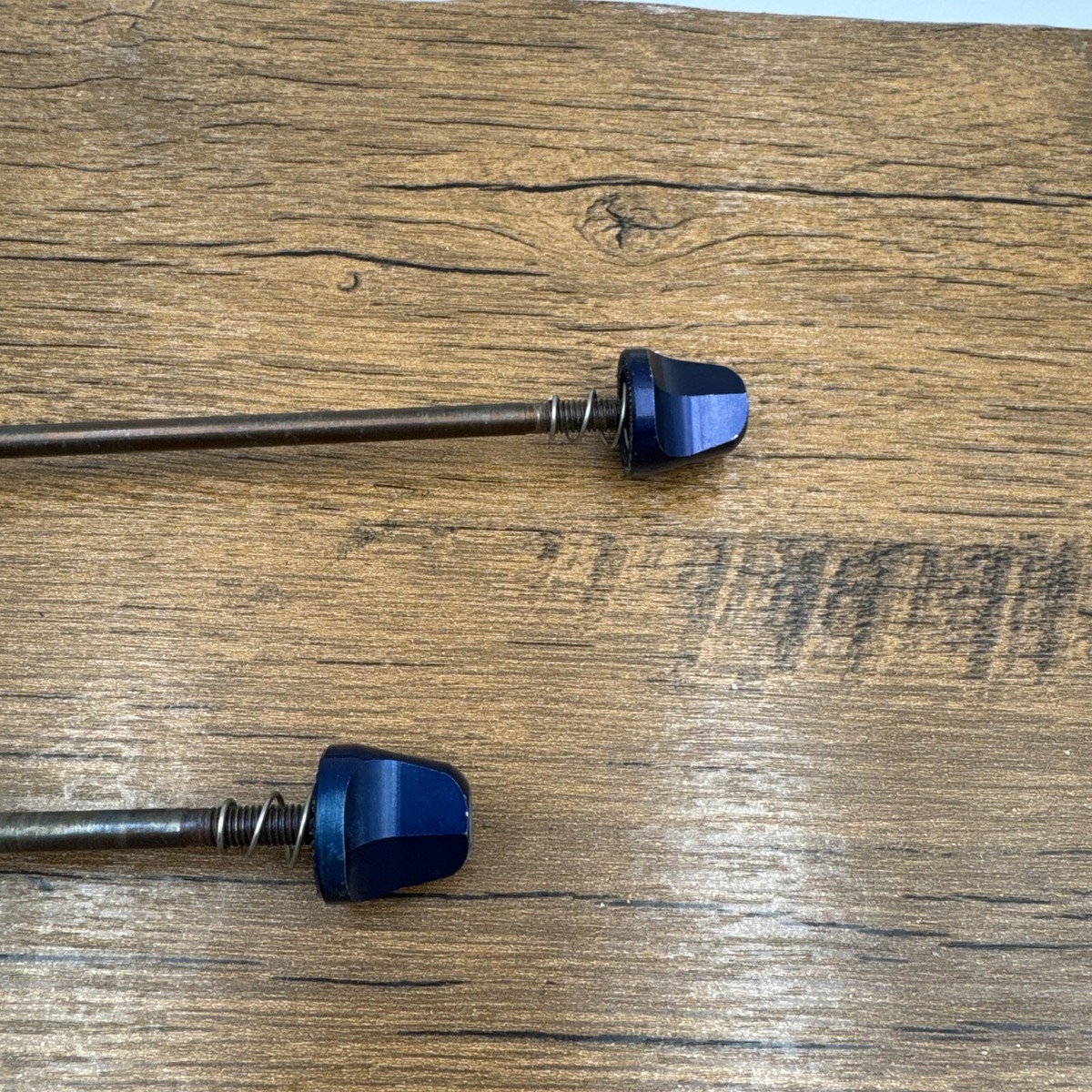 Vintage NO-LOGO SALSA BLUE Flip-Off Quick Release Skewer Set