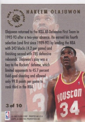 rare hakeem olajuwon cards Hakeem Olajuwon 2009-10 Hall of Fame Famed Signatures #/299 34 Inscrip –  Basketball Card Guy main image 1